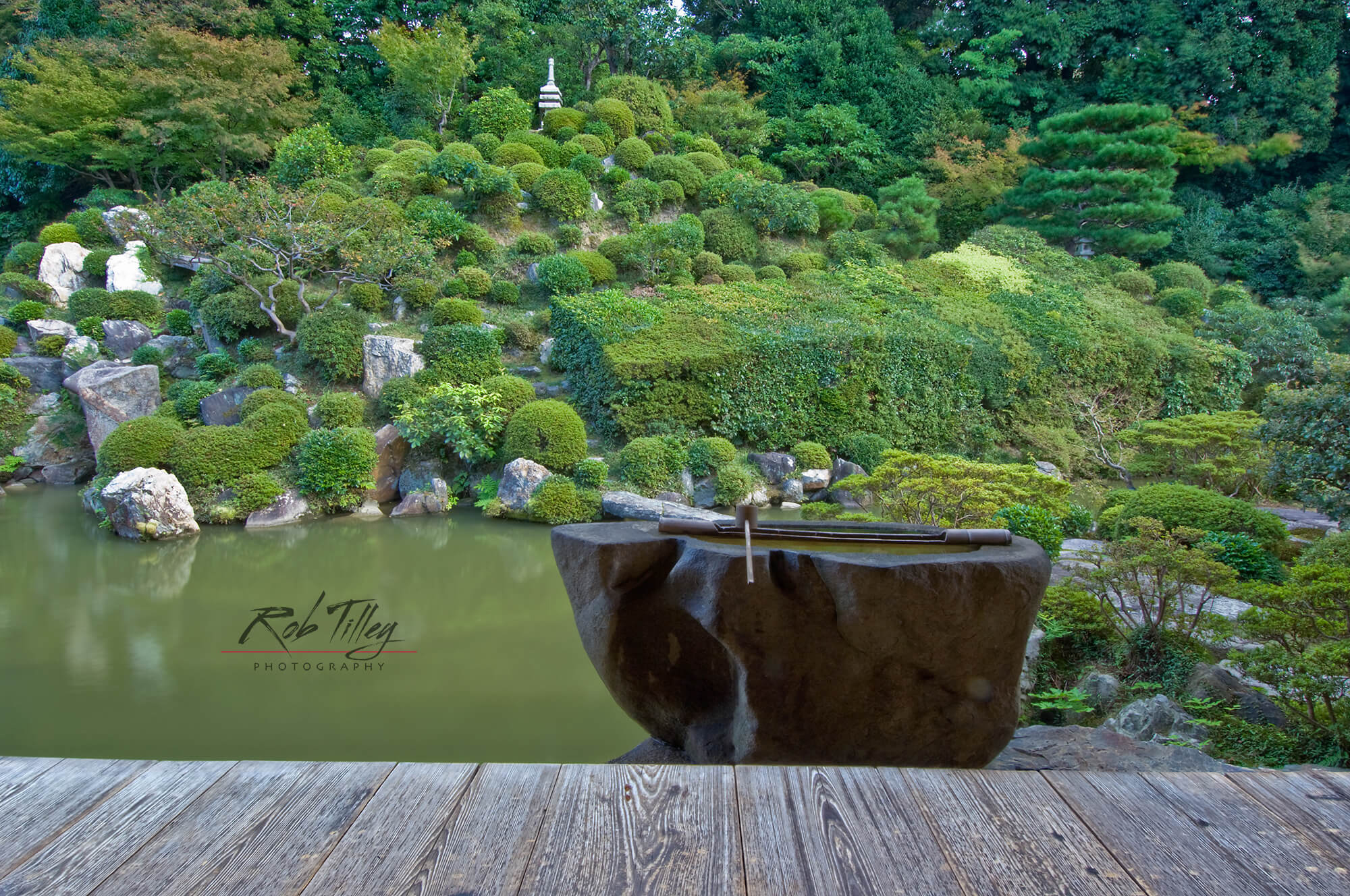 Fine Art Photographic Print of Chisaku-in Temple Garden in Kyoto